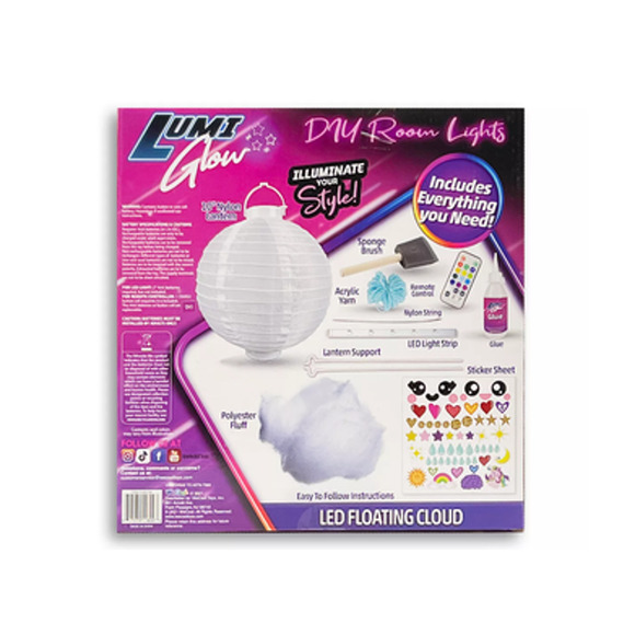 LUMIGLOW LED Light Up Lumi Cloud LED Customizable Floating Cloud Light Set NIB - Picture 4 of 4